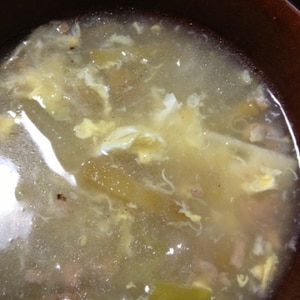 竹の子で簡単中華風スープ